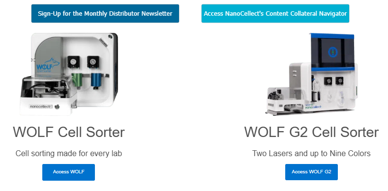 NanoCellect Distributor Portal - Cropped